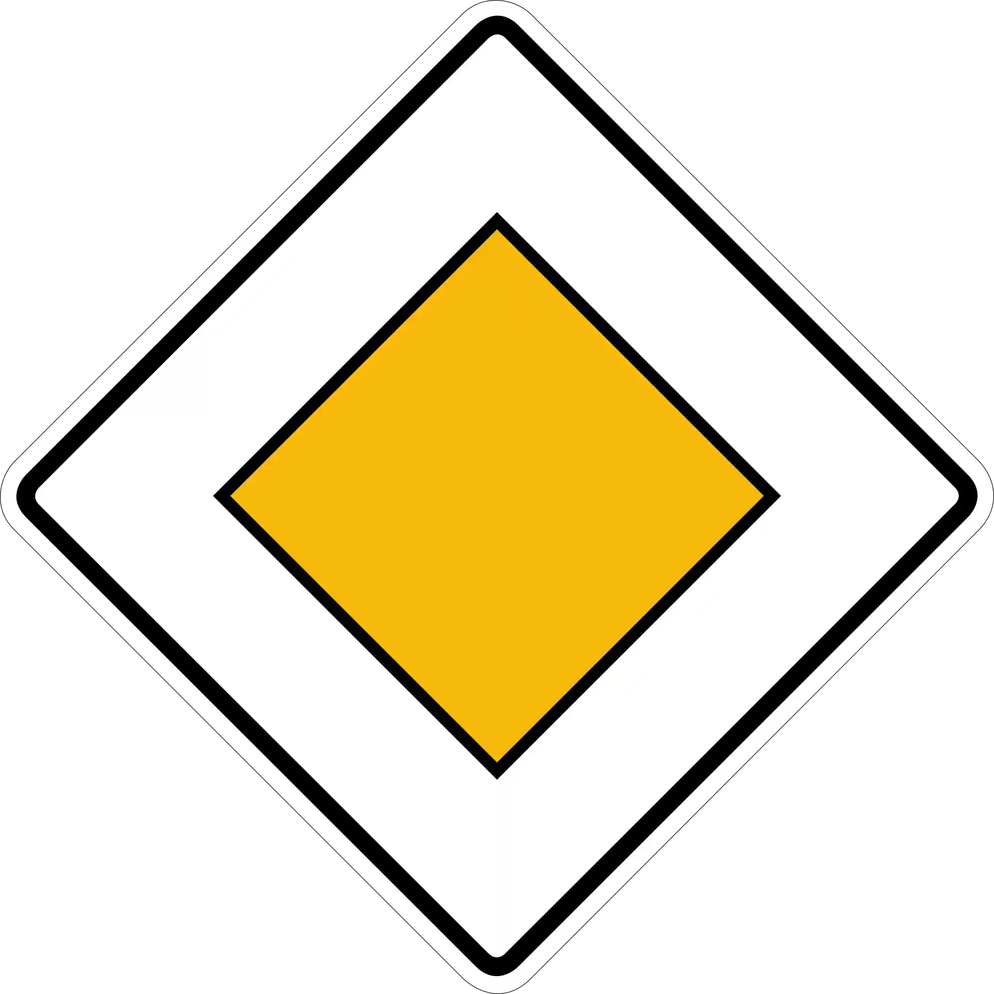 Verkehrssituation oder Verkehrszeichen