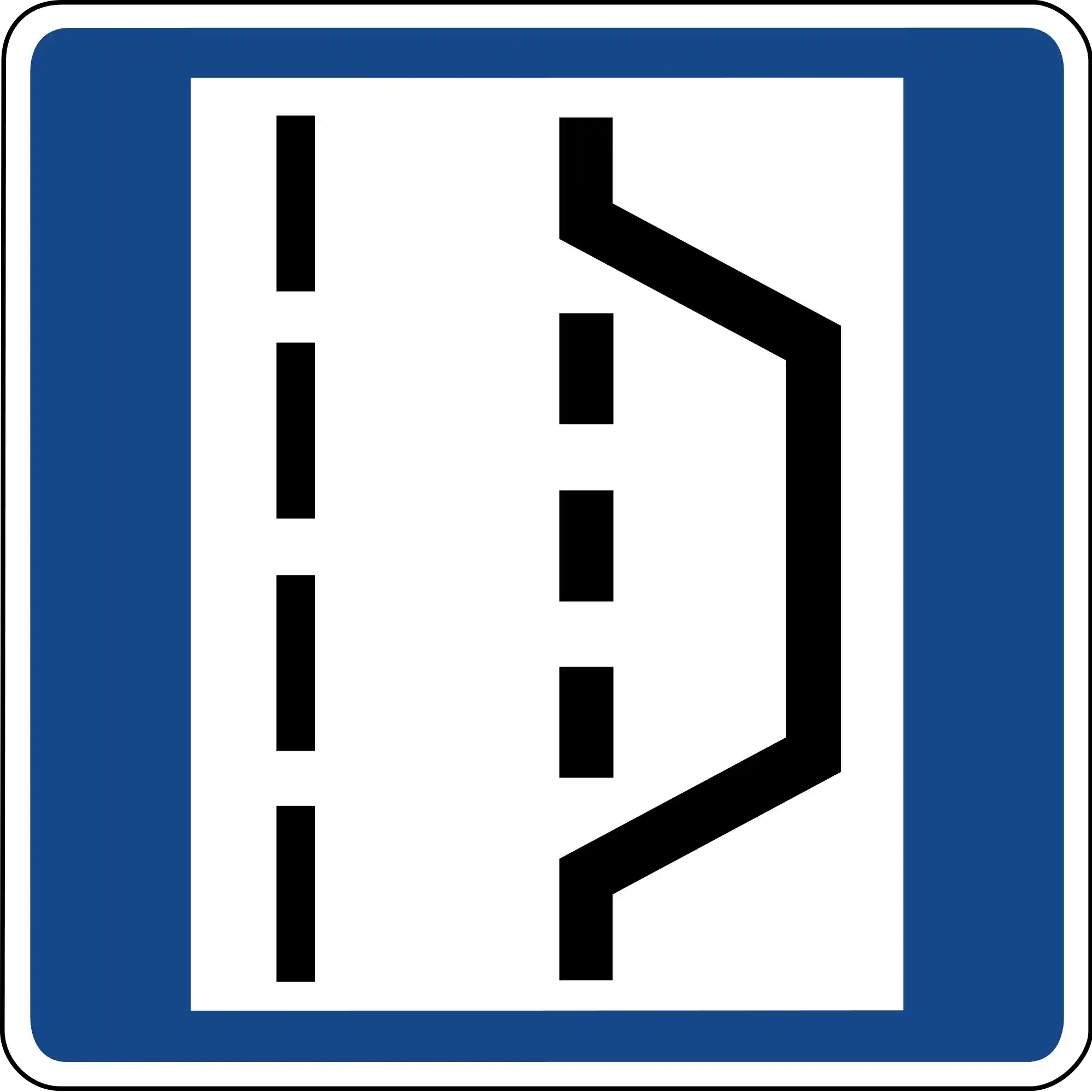 Verkehrssituation oder Verkehrszeichen